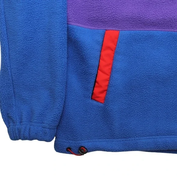 Stoic Color block Snap Neck Fleece Pullover Jacket Mens L STM051 - Picture 5 of 14